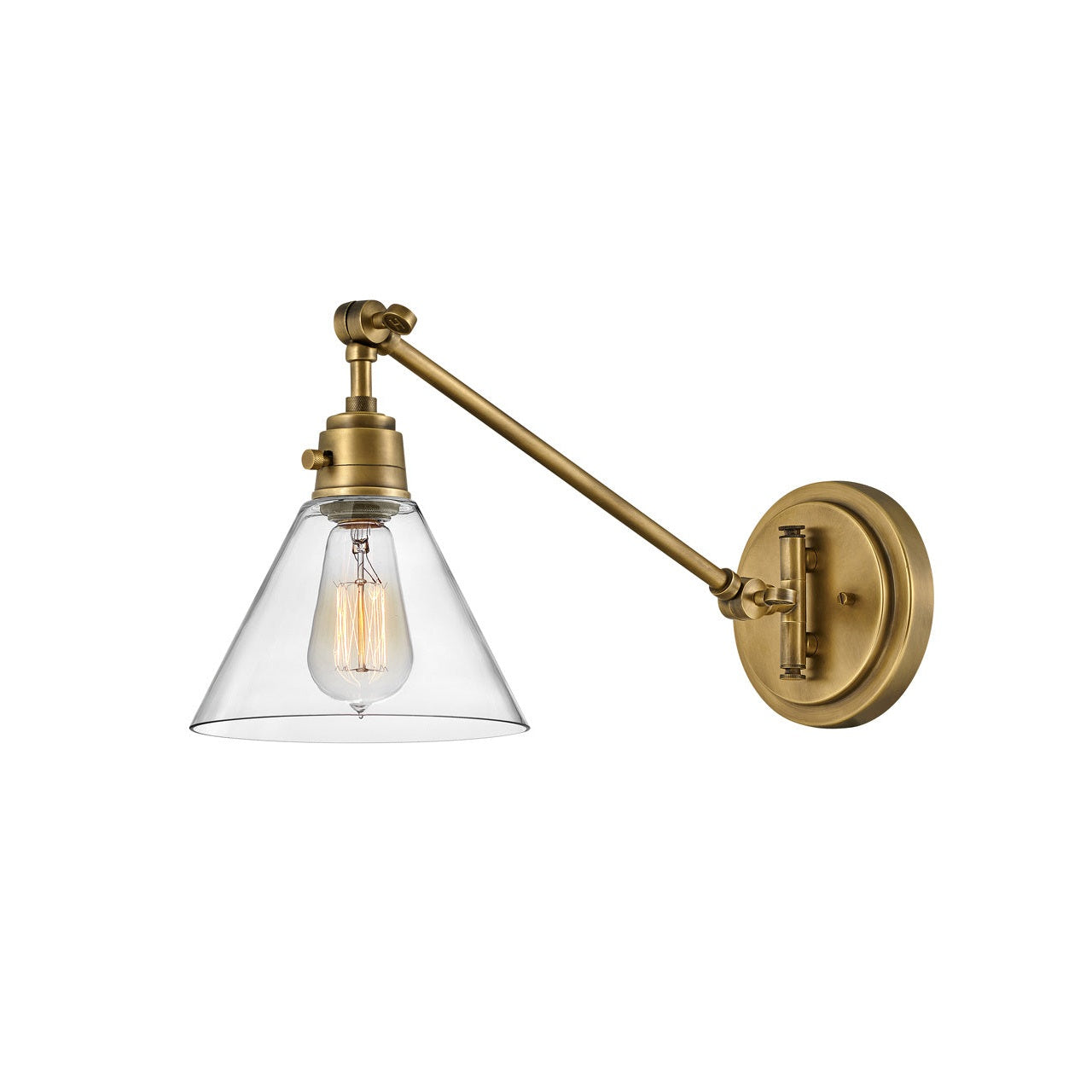 Hinkley - 3690HB-CL - LED Wall Sconce - Arti - Heritage Brass