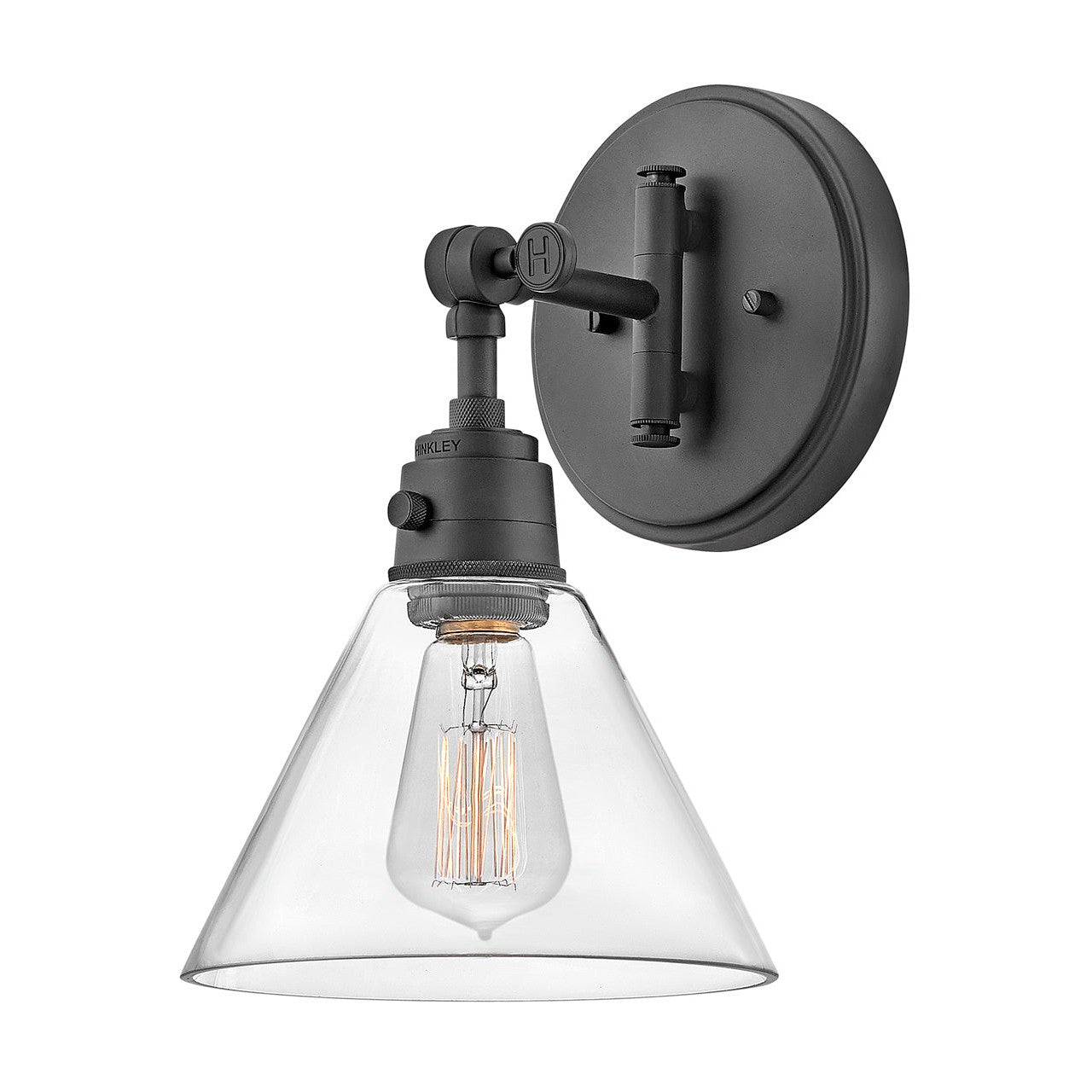 Hinkley - 3691BK-CL - LED Wall Sconce - Arti - Black