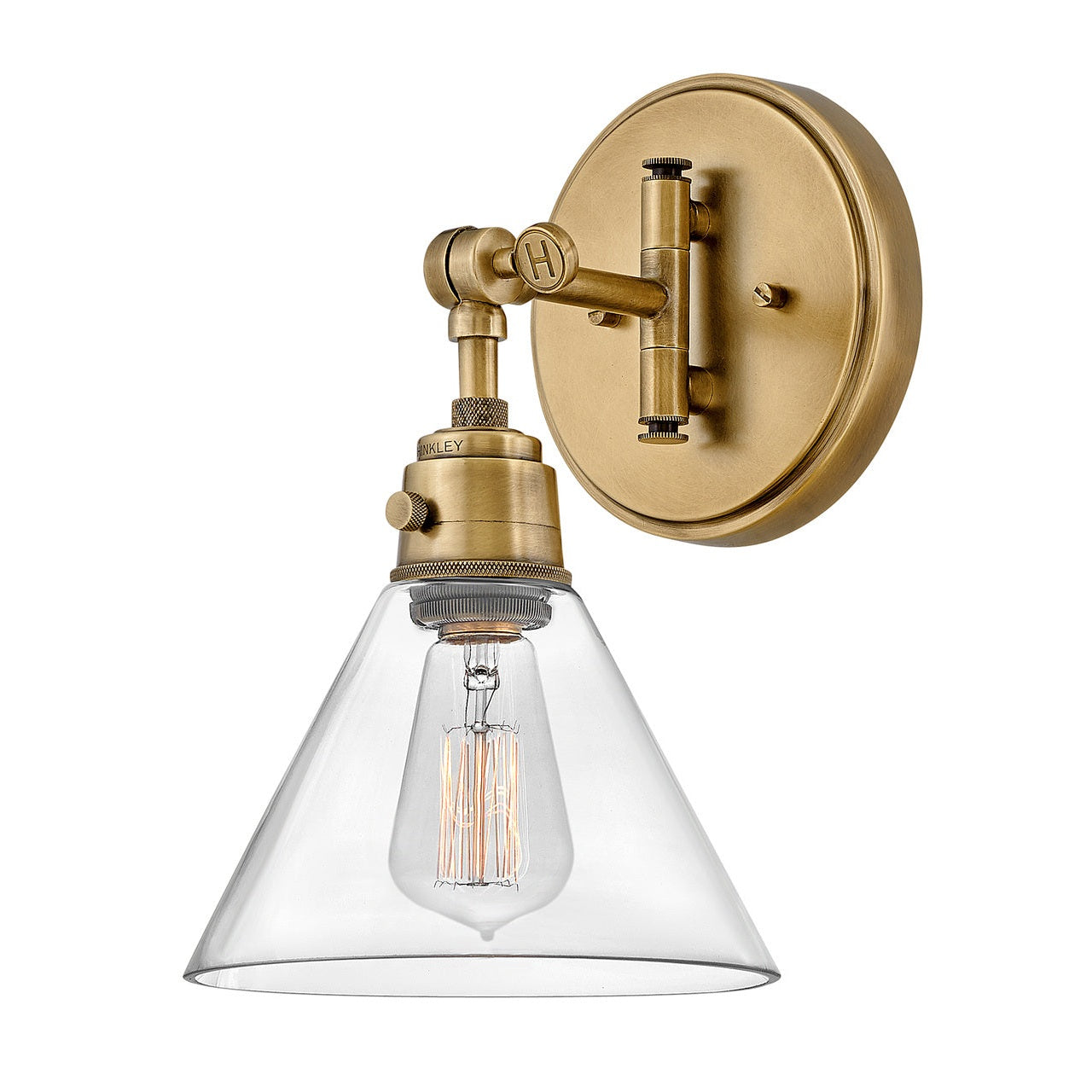 Hinkley - 3691HB-CL - LED Wall Sconce - Arti - Heritage Brass
