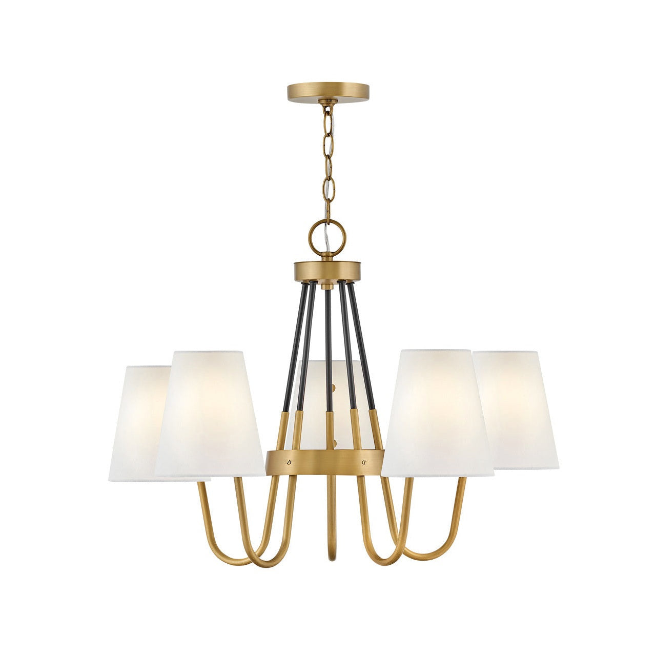 Hinkley - 37385HB - LED Chandelier - Aston - Heritage Brass