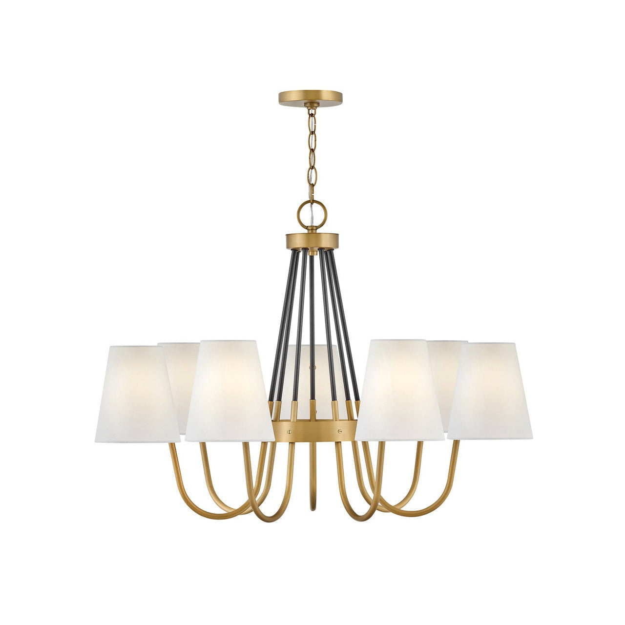 Hinkley - 37386HB - LED Chandelier - Aston - Heritage Brass