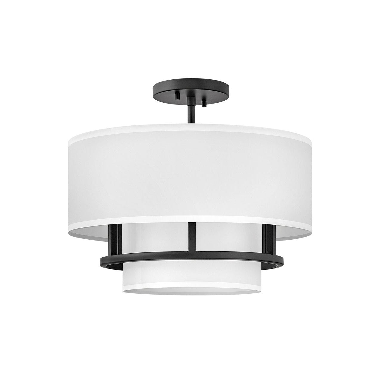 Hinkley - 38893BK - LED Semi-Flush Mount - Graham - Black