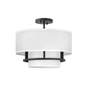 Hinkley - 38893BK - LED Semi-Flush Mount - Graham - Black