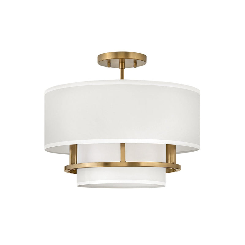Hinkley - 38893LCB - LED Semi-Flush Mount - Graham - Lacquered Brass