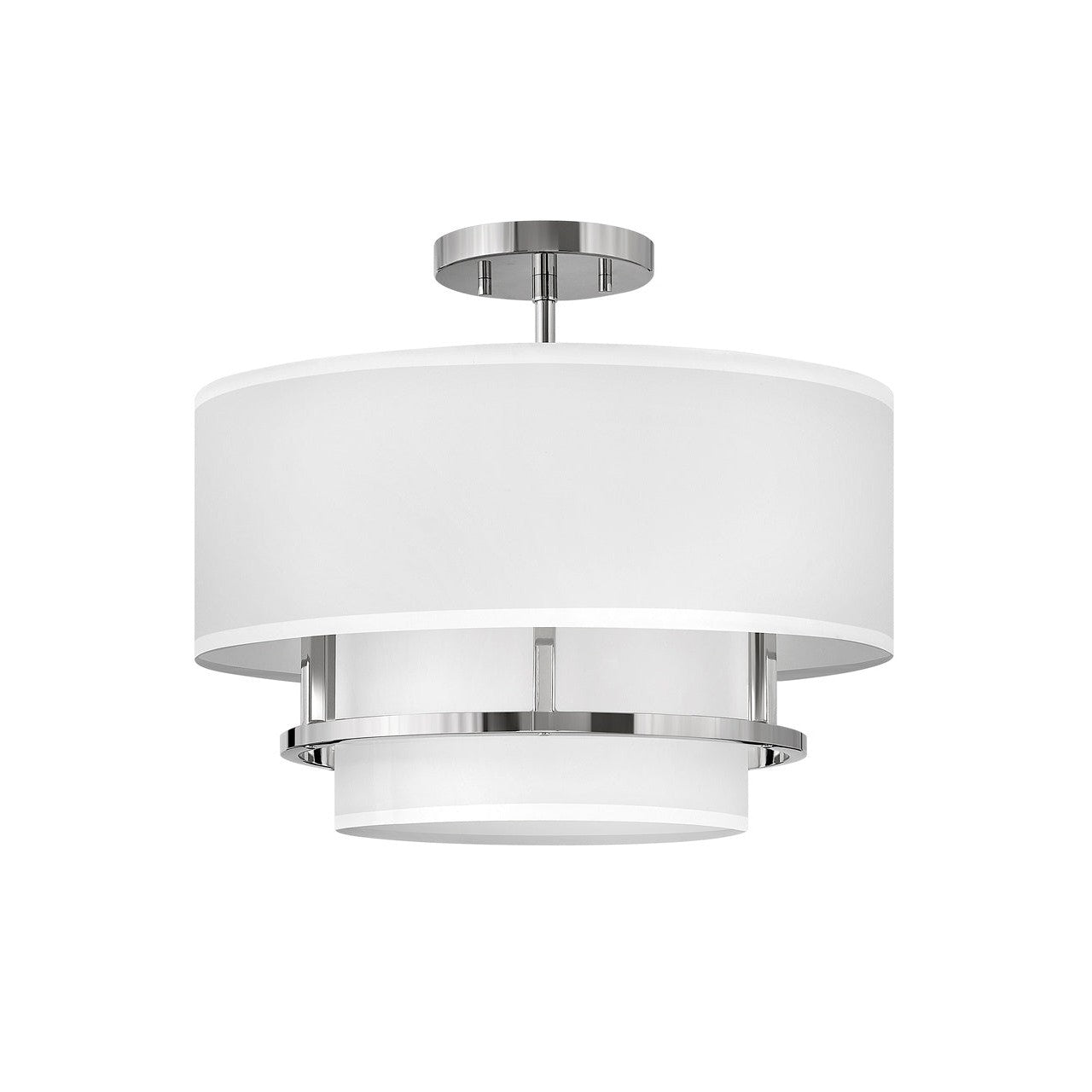 Hinkley - 38893PN - LED Semi-Flush Mount - Graham - Polished Nickel