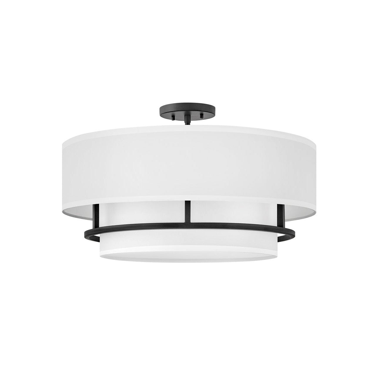 Hinkley - 38894BK - LED Semi-Flush Mount - Graham - Black