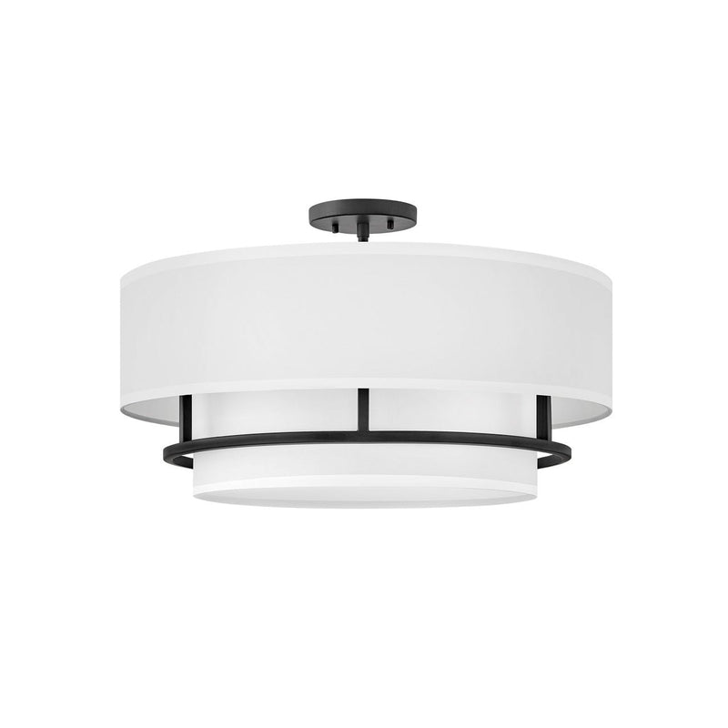 Hinkley - 38894BK - LED Semi-Flush Mount - Graham - Black