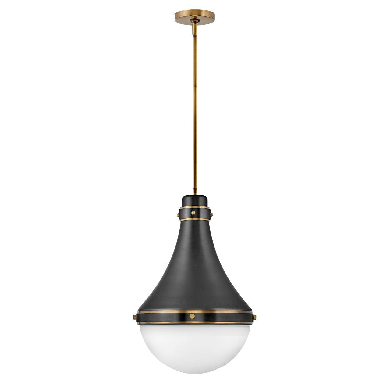 Hinkley - 39054BK - LED Pendant - Oliver - Black
