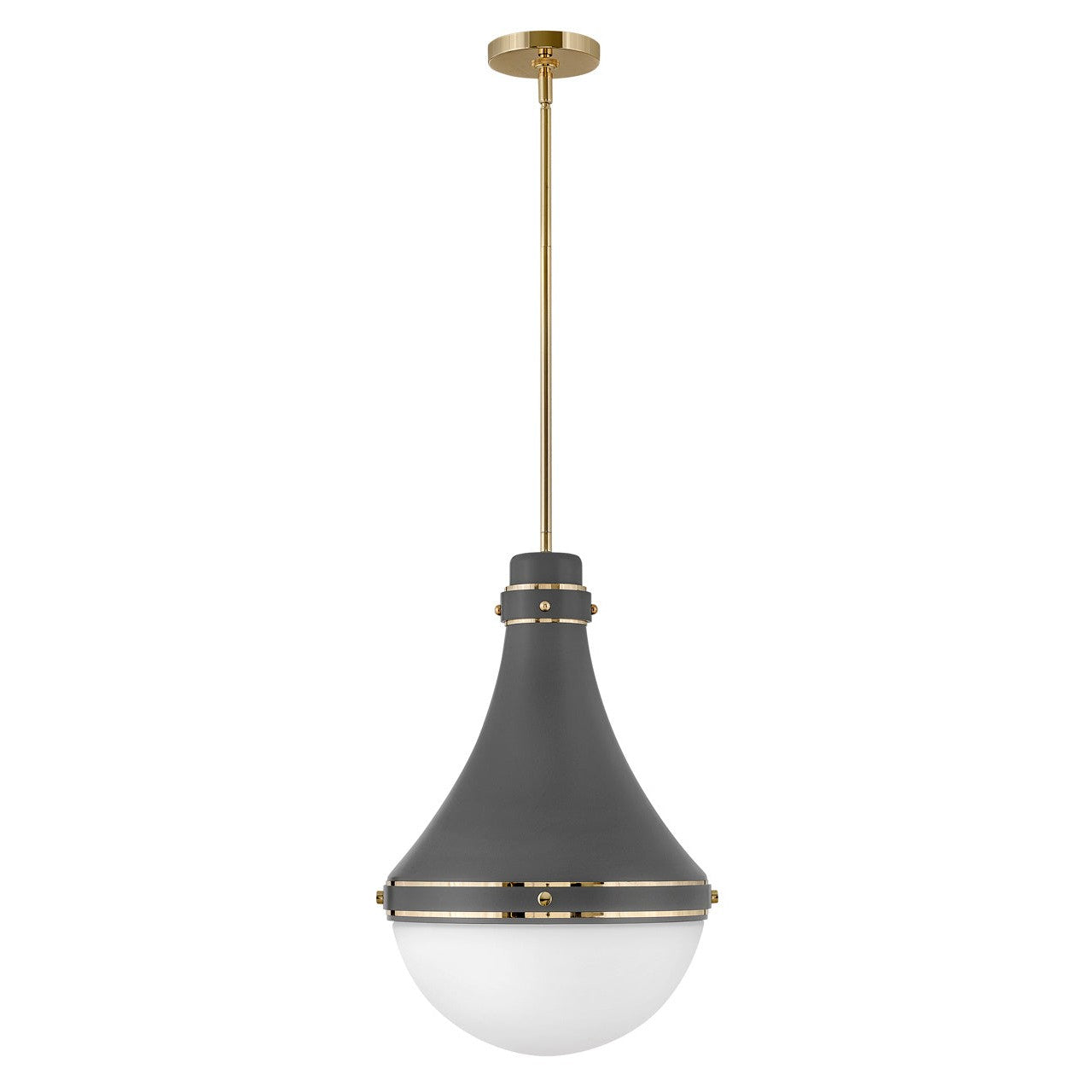 Hinkley - 39054DMG - LED Pendant - Oliver - Dark Matte Grey