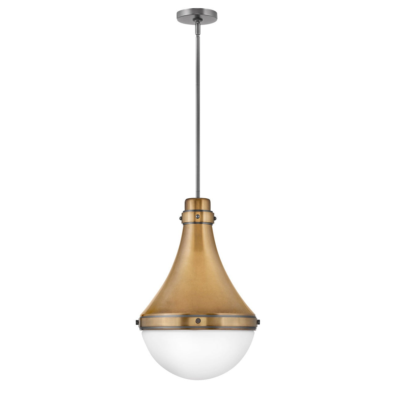 Hinkley - 39054HB - LED Pendant - Oliver - Heritage Brass