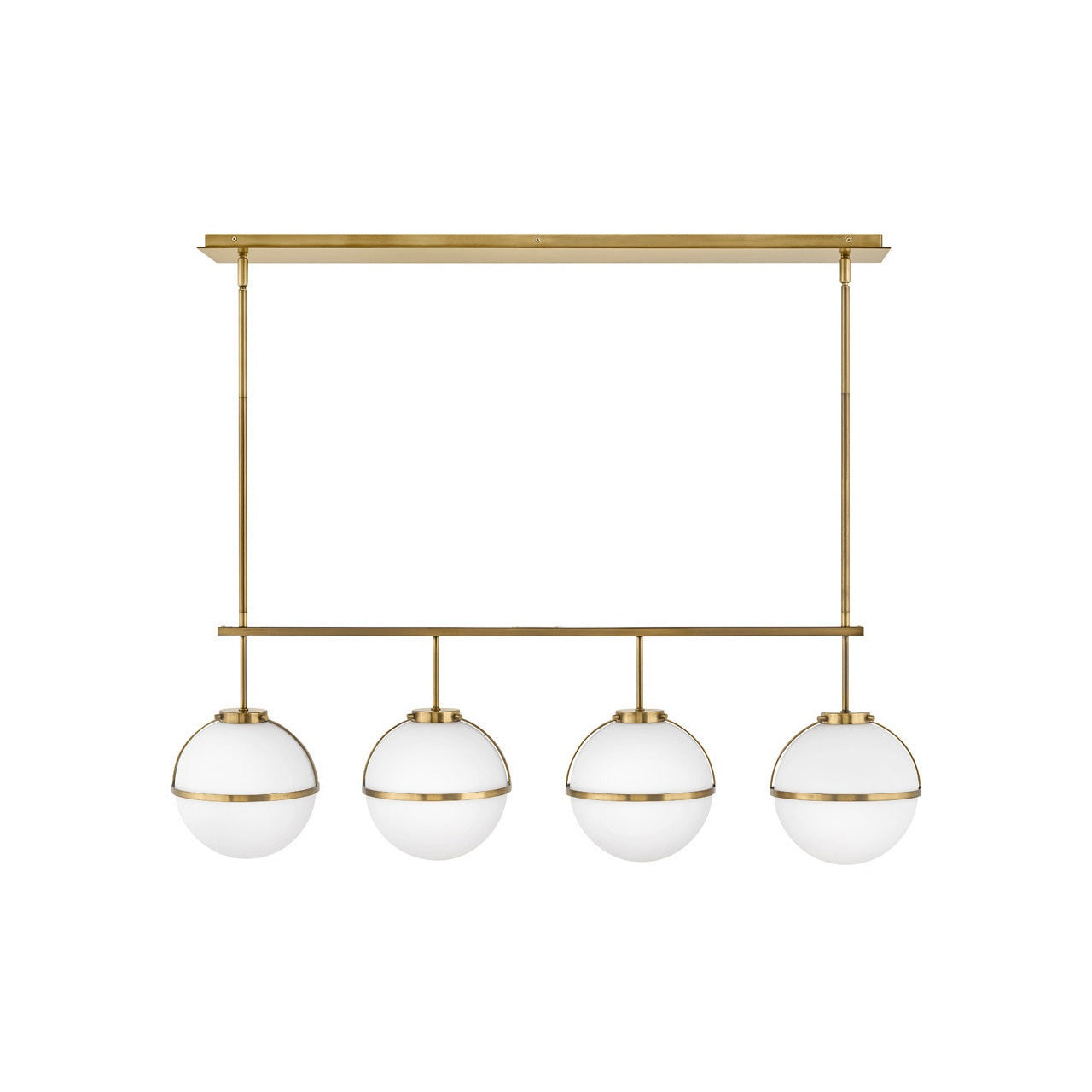 Hinkley - 39675HB - LED Linear Chandelier - Hollis - Heritage Brass