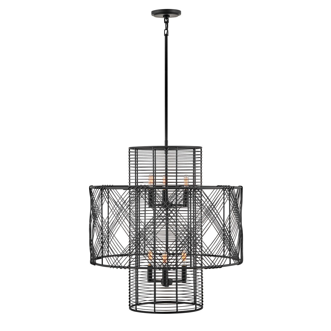 Hinkley - 41065BLK - LED Chandelier - Nikko - Black