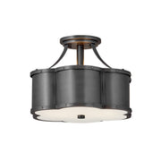 Hinkley - 4443BLB - LED Foyer Pendant - Chance - Blackened Brass