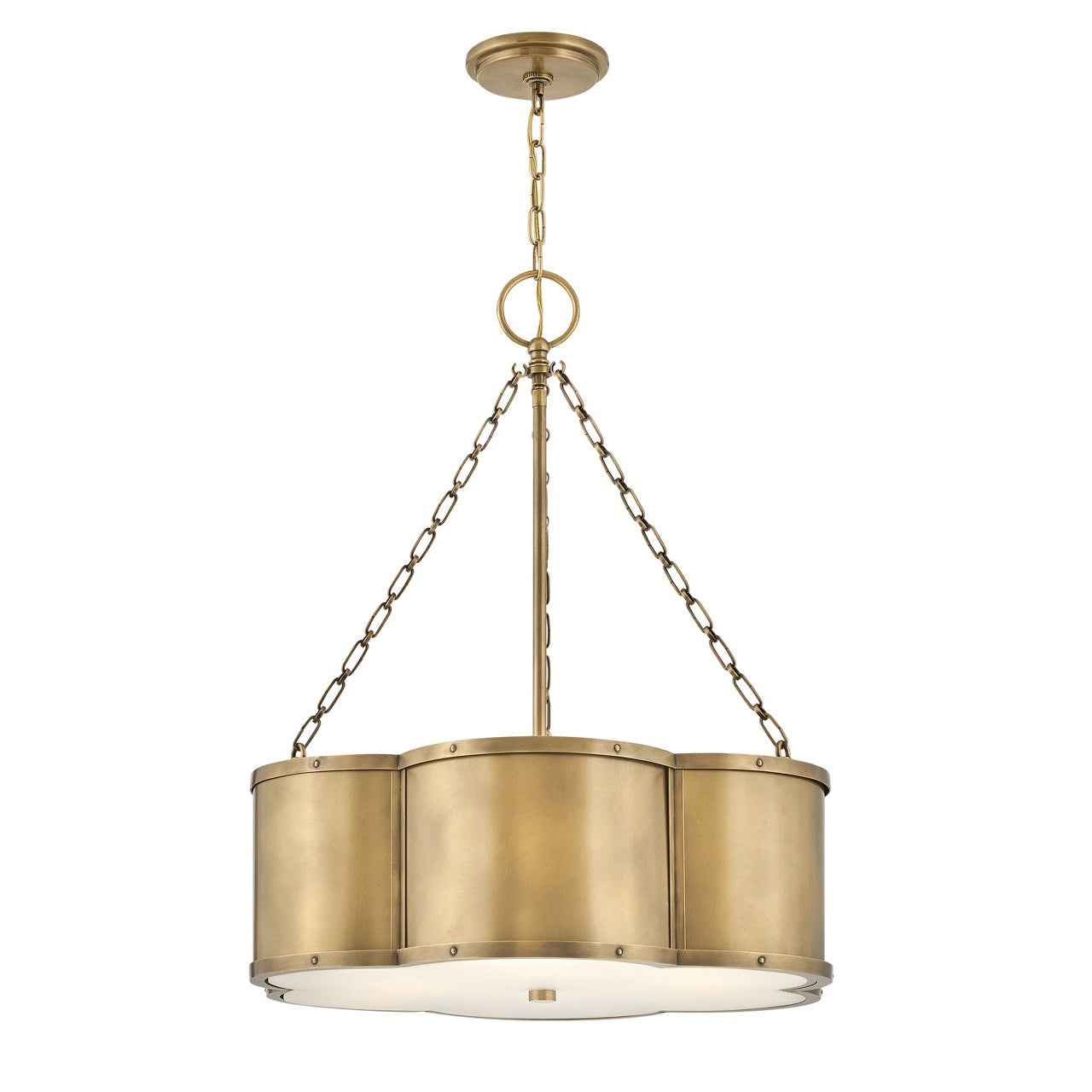 Hinkley - 4446HB - LED Pendant - Chance - Heritage Brass