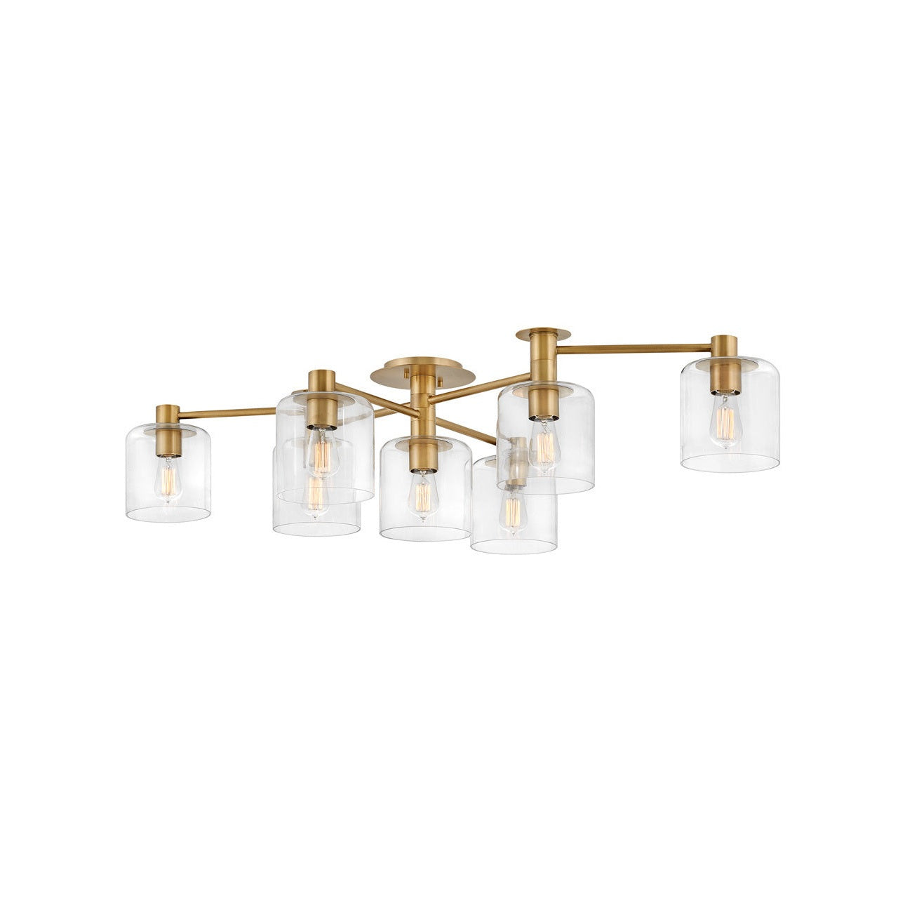 Hinkley - 4513HB - LED Semi-Flush Mount - Axel - Heritage Brass