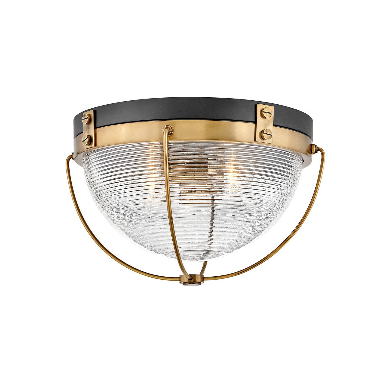 Hinkley - 4841HB - LED Flush Mount - Crew - Heritage Brass