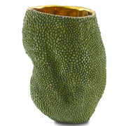 Currey and Company - 1200-0287 - Vase - Jackfruit Collection - Green/Gold