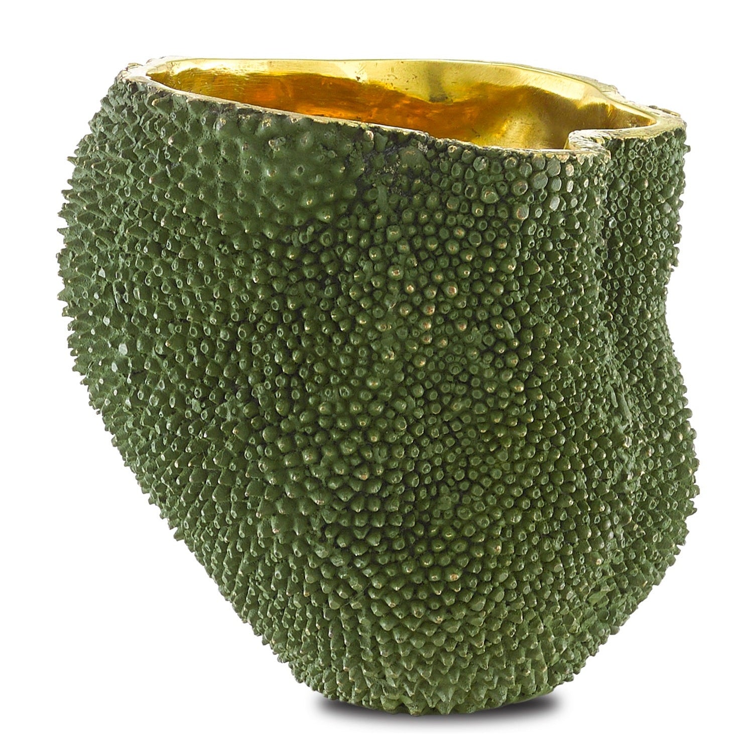 Currey and Company - 1200-0288 - Vase - Jackfruit Collection - Green/Gold