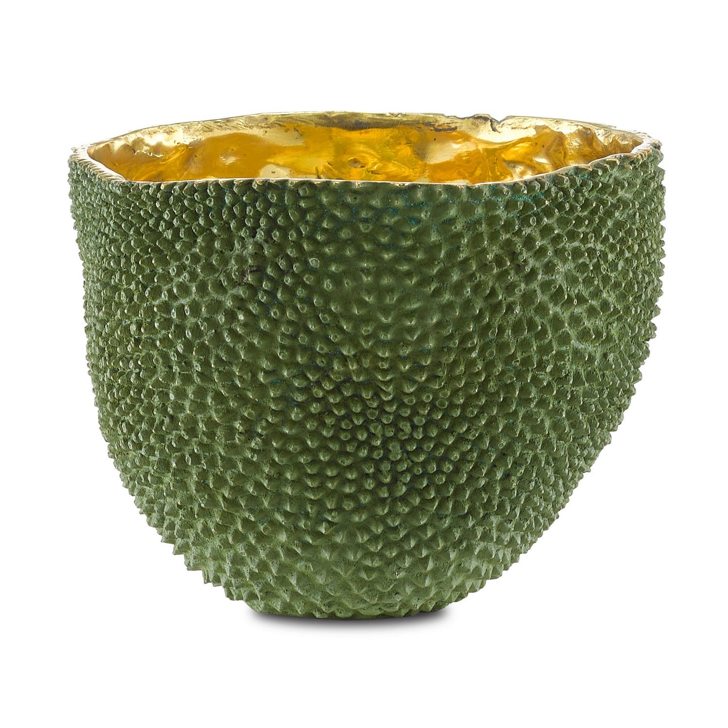 Currey and Company - 1200-0289 - Vase - Jackfruit Collection - Green/Gold