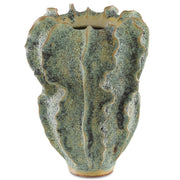 Currey and Company - 1200-0298 - Vase - Sunken Boat Collection - Moss Green