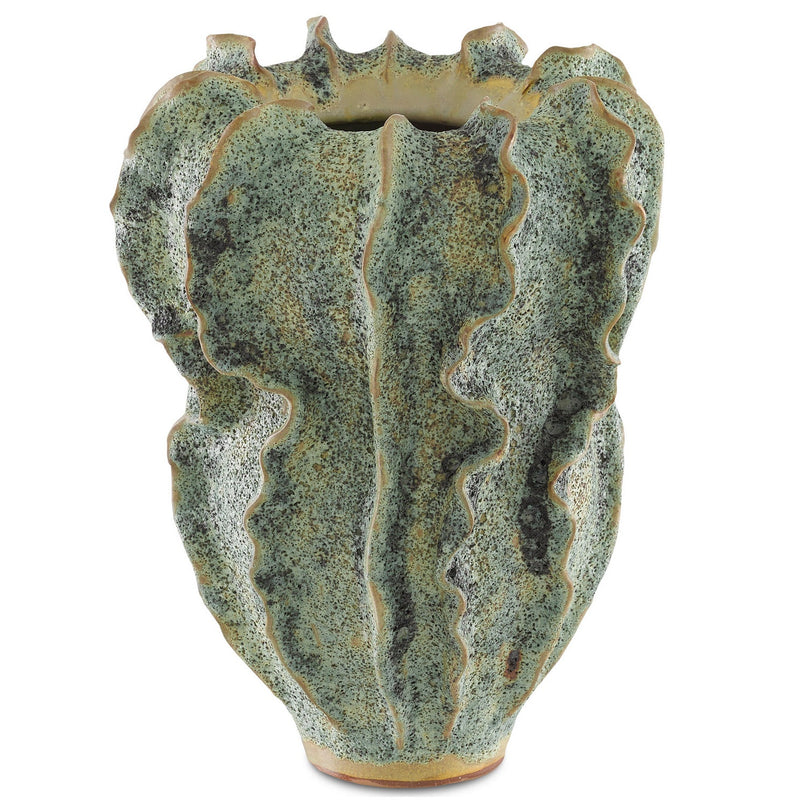 Currey and Company - 1200-0298 - Vase - Sunken Boat Collection - Moss Green