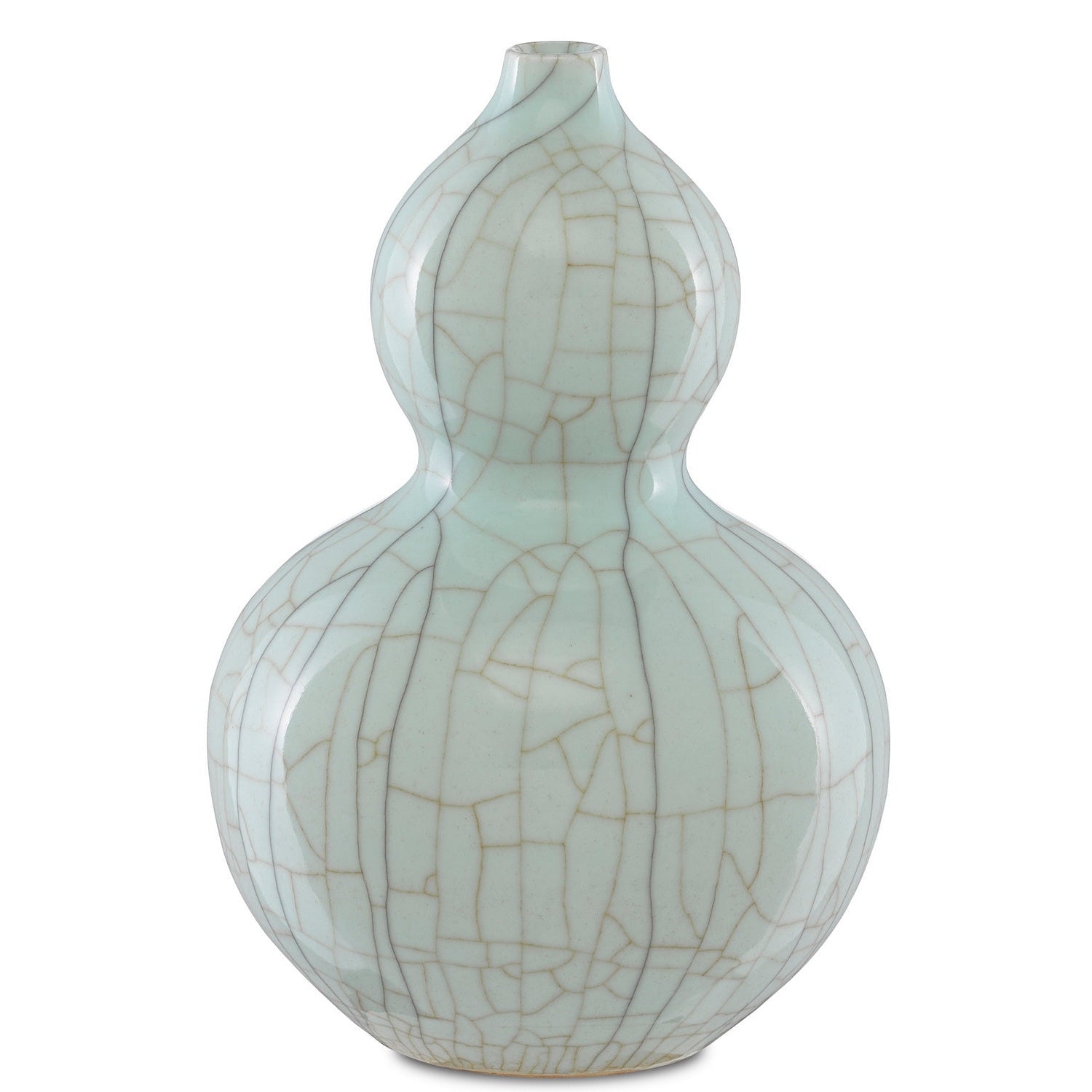 Currey and Company - 1200-0334 - Vase - Maiping Collection - Celadon Crackle