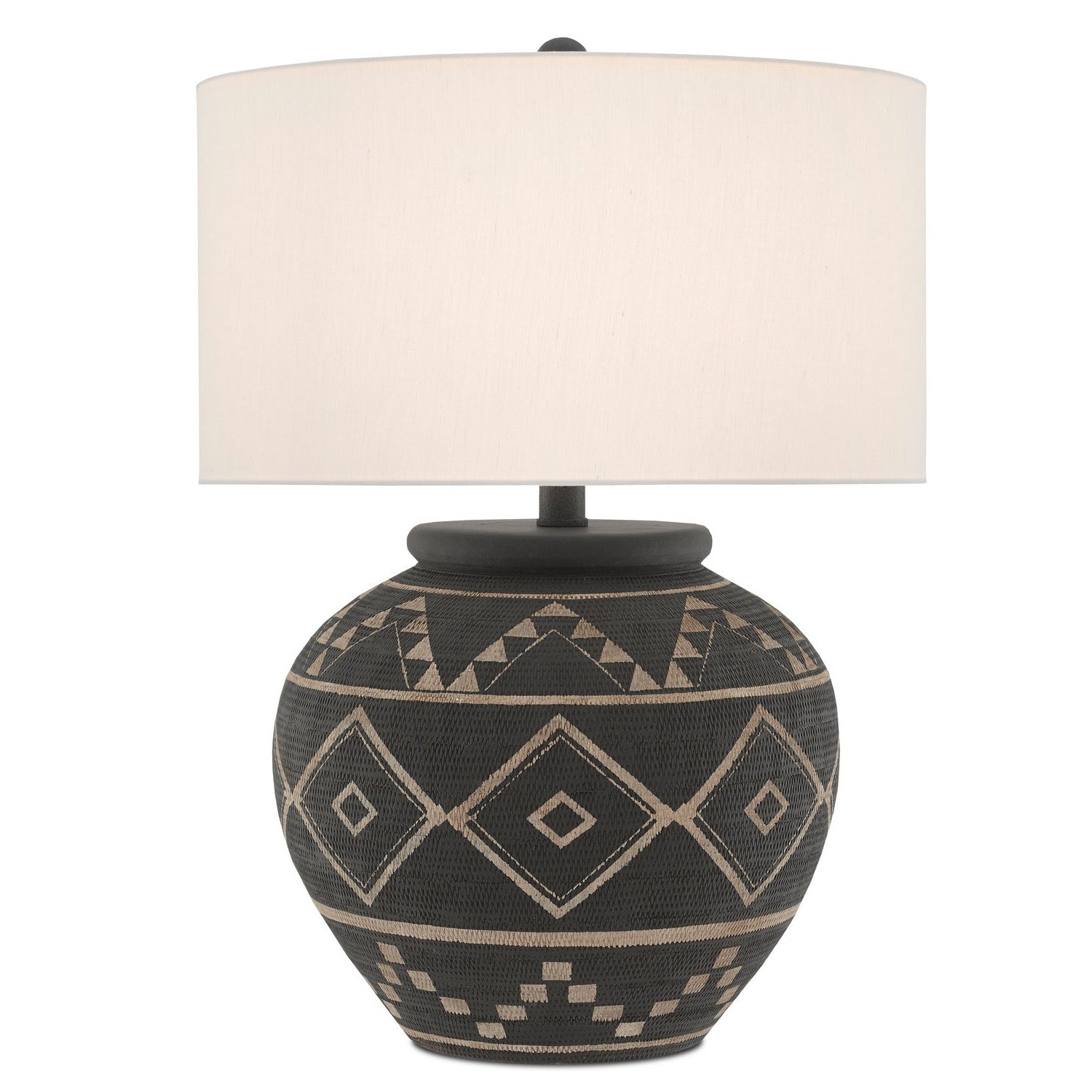Currey and Company - 6000-0539 - One Light Table Lamp - Tattoo Table Lamp - Brewed Latte/Molé Black