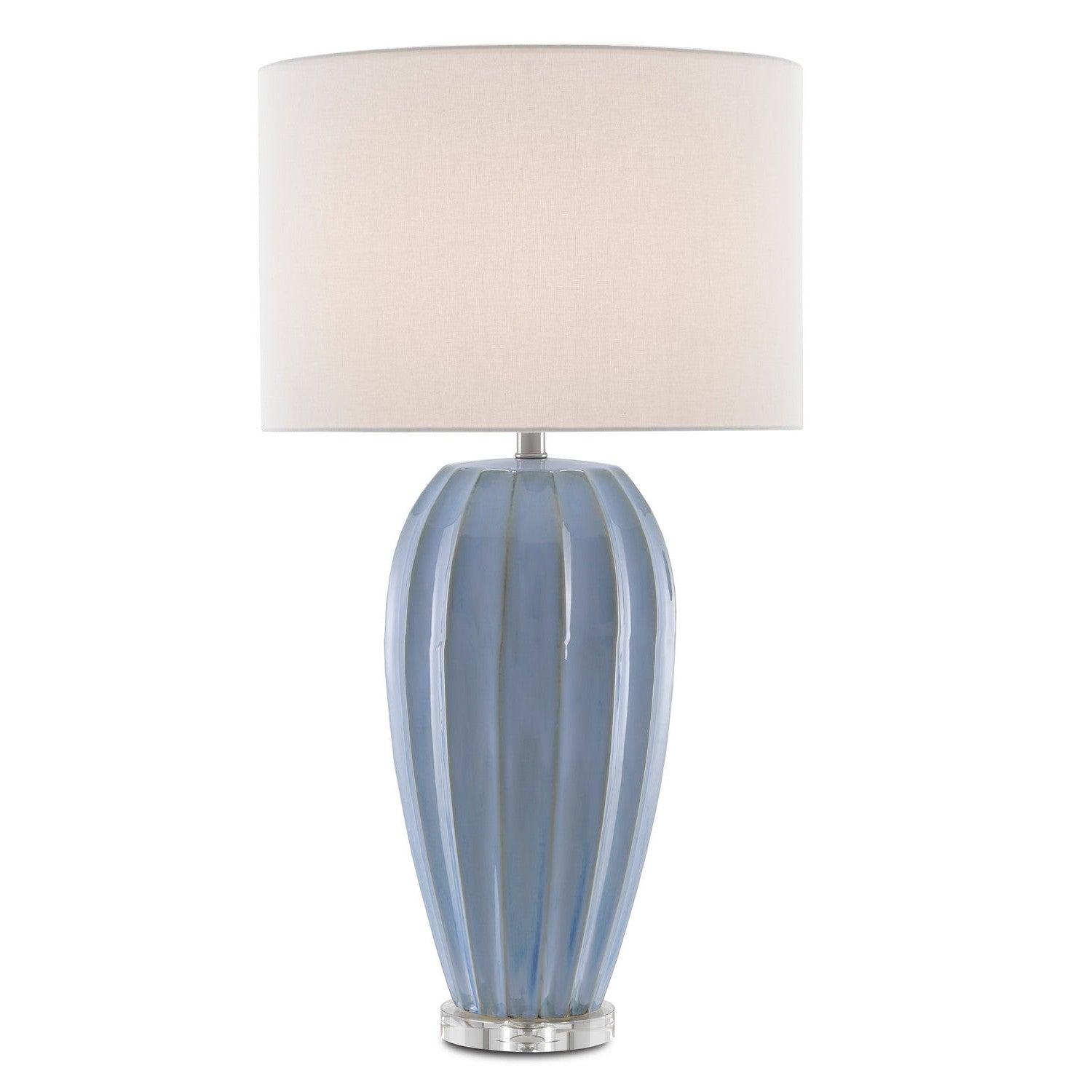 Currey and Company - 6000-0616 - One Light Table Lamp - Bluestar Blue Table Lamp - Light Blue/Clear