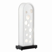Currey and Company - 6000-0636 - One Light Table Lamp - Lapidus Collection - Sugar White/Satin Black