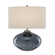 Currey and Company - 6000-0645 - One Light Table Lamp - Lucent Blue Table Lamp - Blue Plated/Polished Nickel