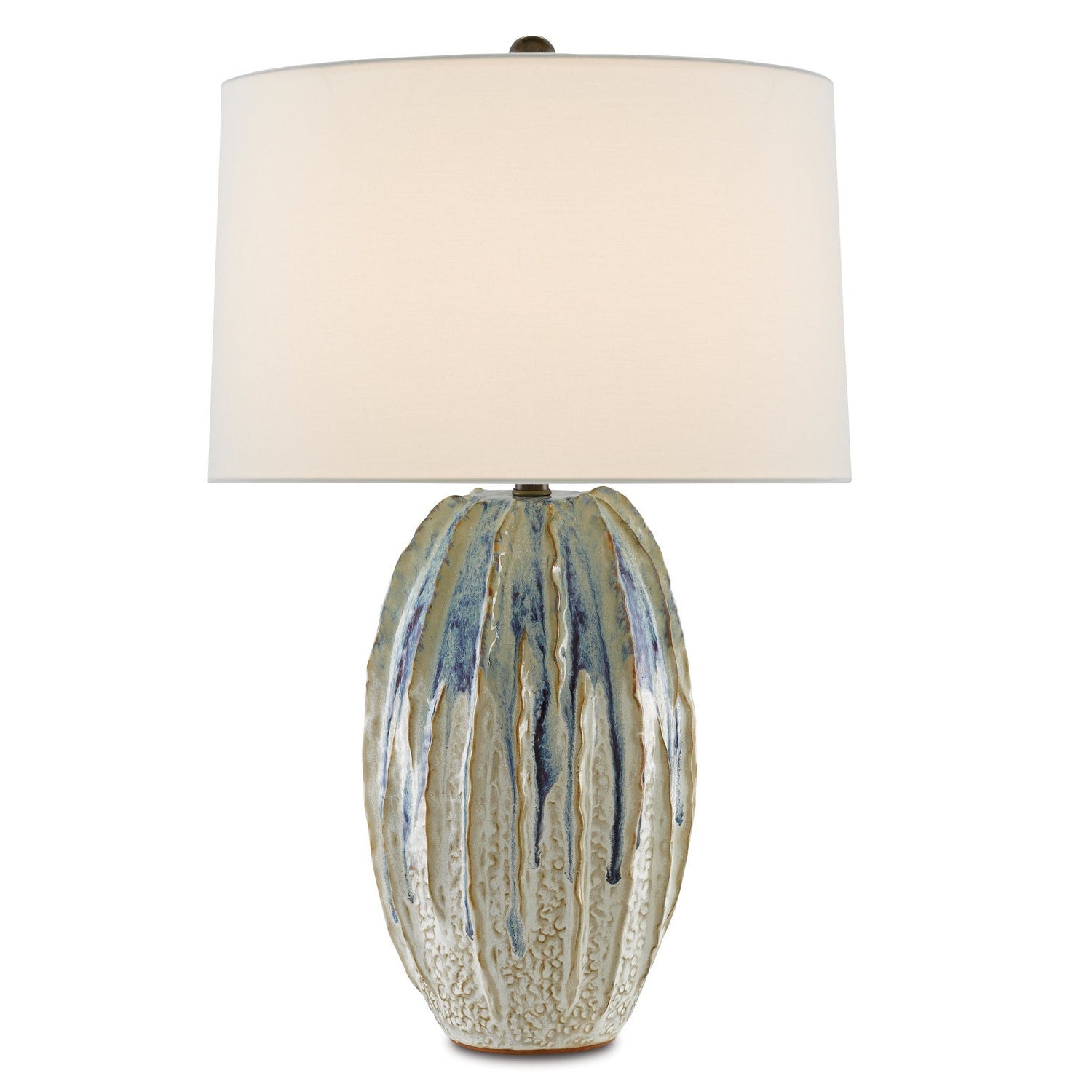 Currey and Company - 6000-0681 - One Light Table Lamp - Montmartre Table Lamp - Milk/Purple