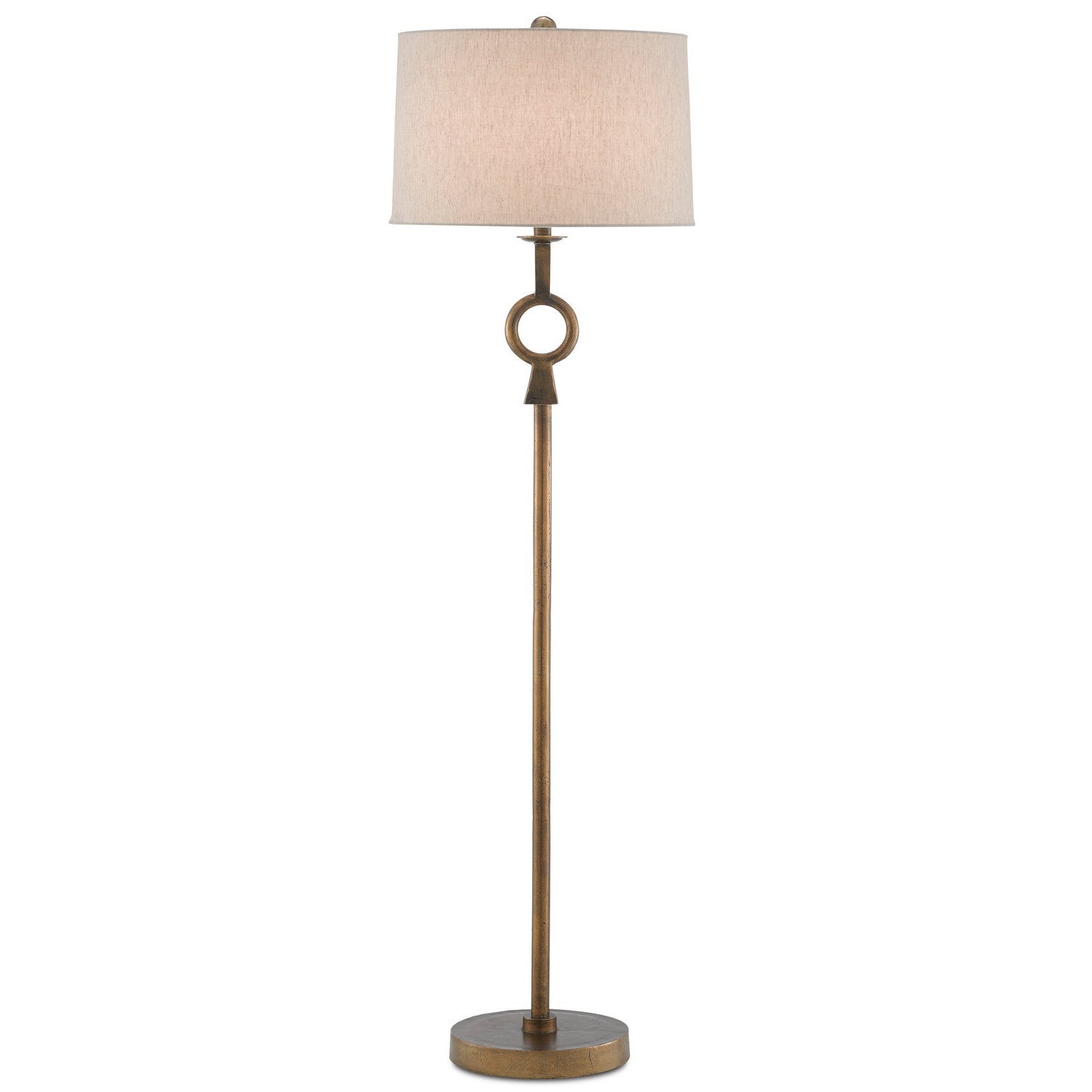 Currey and Company - 8000-0077 - One Light Floor Lamp - Germaine Collection - Antique Brass