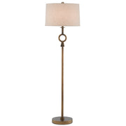 Currey and Company - 8000-0077 - One Light Floor Lamp - Germaine Collection - Antique Brass