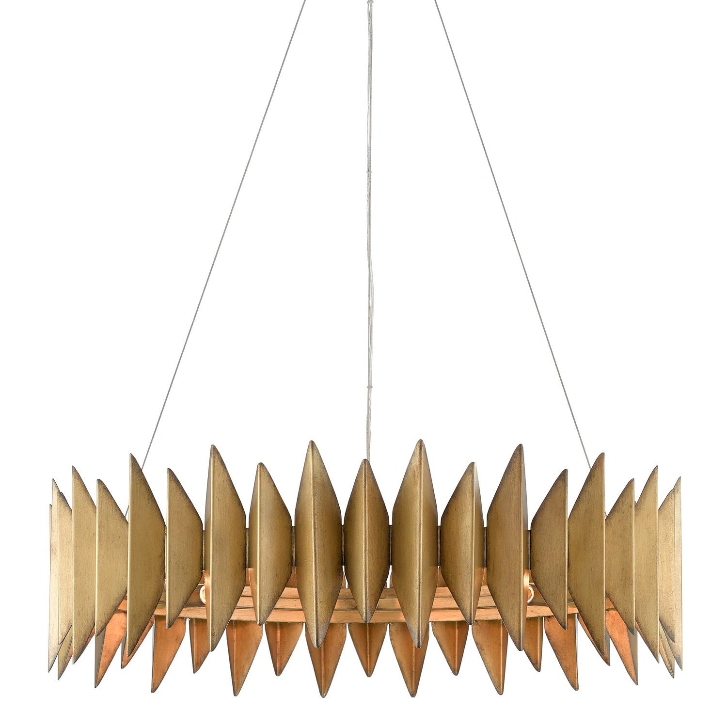 Currey and Company - 9000-0521 - Eight Light Chandelier - Potter Gold Chandelier - Aurora Antique