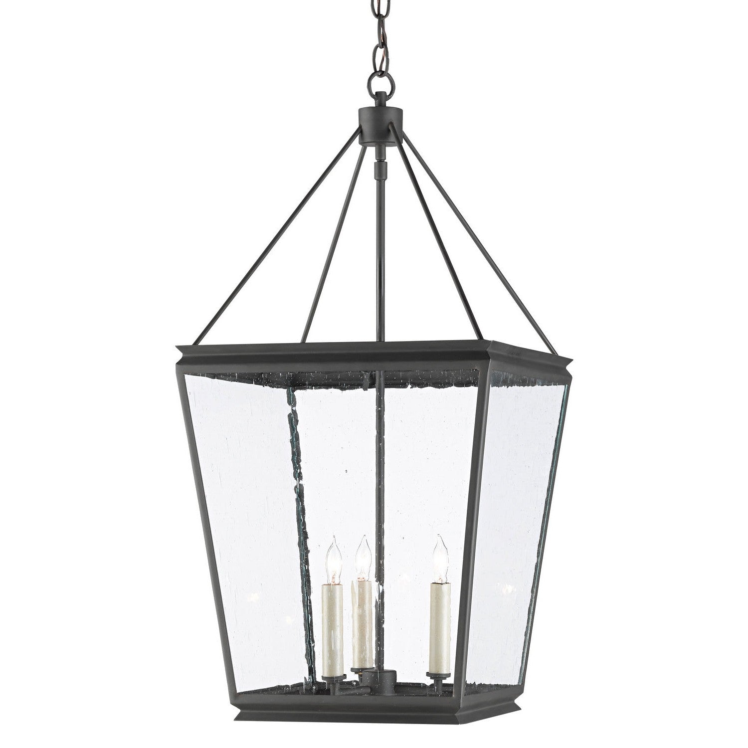 Currey and Company - 9000-0550 - Three Light Lantern - Ellerman Iron Lantern - Old Iron