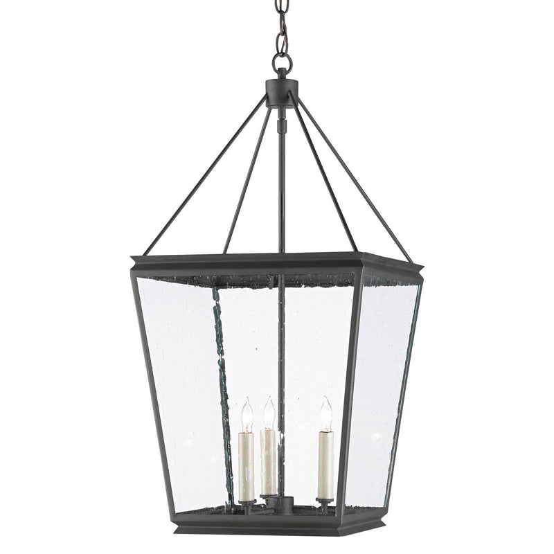 Currey and Company - 9000-0550 - Three Light Lantern - Ellerman Iron Lantern - Old Iron