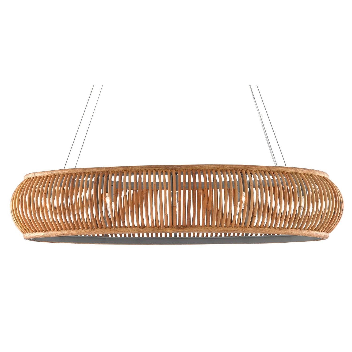 Currey and Company - 9000-0561 - Eight Light Chandelier - Africa Collection - Natural/Hiroshi Gray