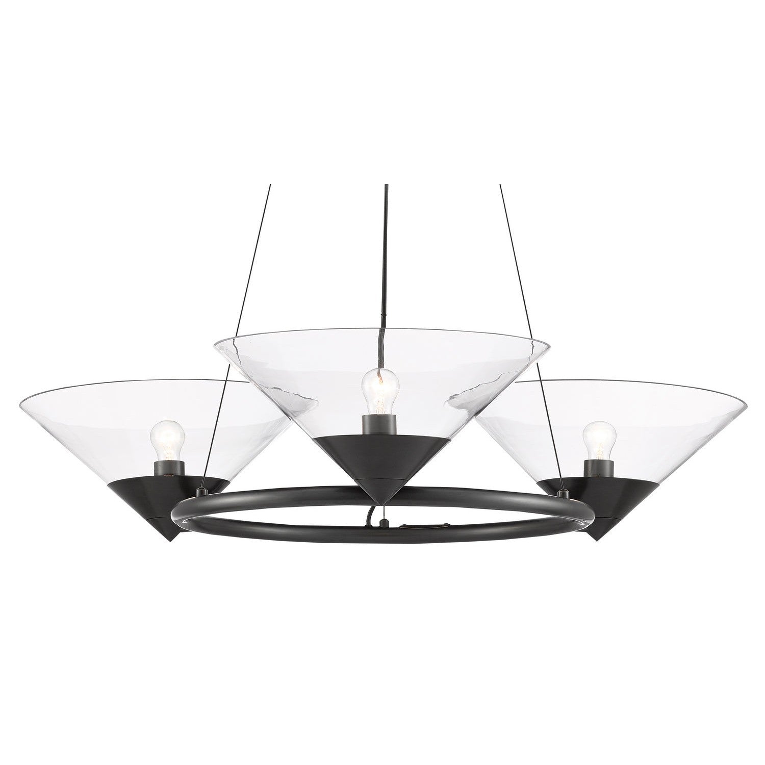 Currey and Company - 9000-0583 - Three Light Chandelier - Oil Rubbed Bronze
