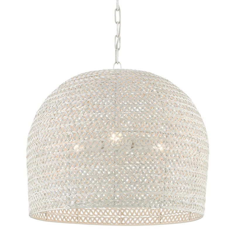 Currey and Company - 9000-0623 - Three Light Chandelier - Piero Collection - White