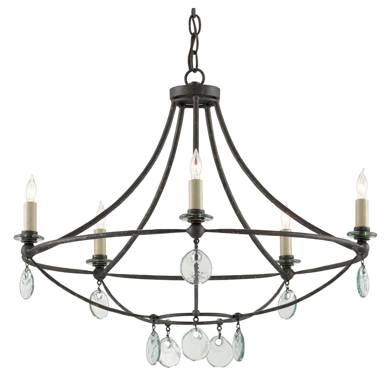 Currey and Company - 9000-0641 - Five Light Chandelier - Novella Collection - Mayfair