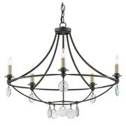 Currey and Company - 9000-0641 - Five Light Chandelier - Novella Collection - Mayfair