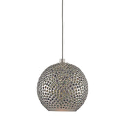 Currey and Company - 9000-0681 - One Light Pendant - Giro Collection - Blue/Nickel