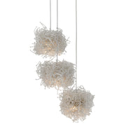 Currey and Company - 9000-0696 - Three Light Pendant - Birds Nest Collection - Clear