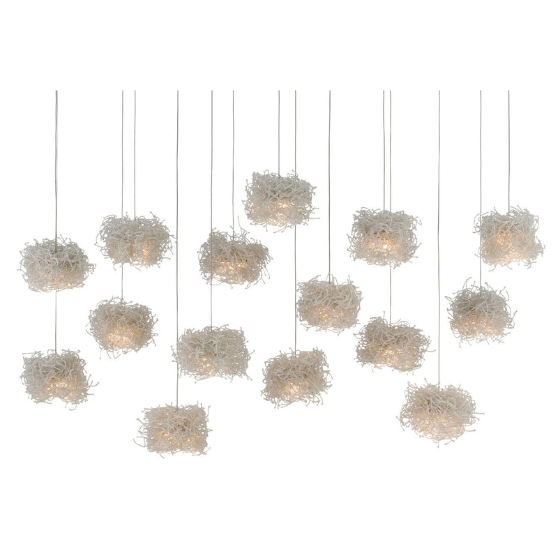 Currey and Company - 9000-0699 - 15 Light Pendant - Birds Nest Collection - Clear