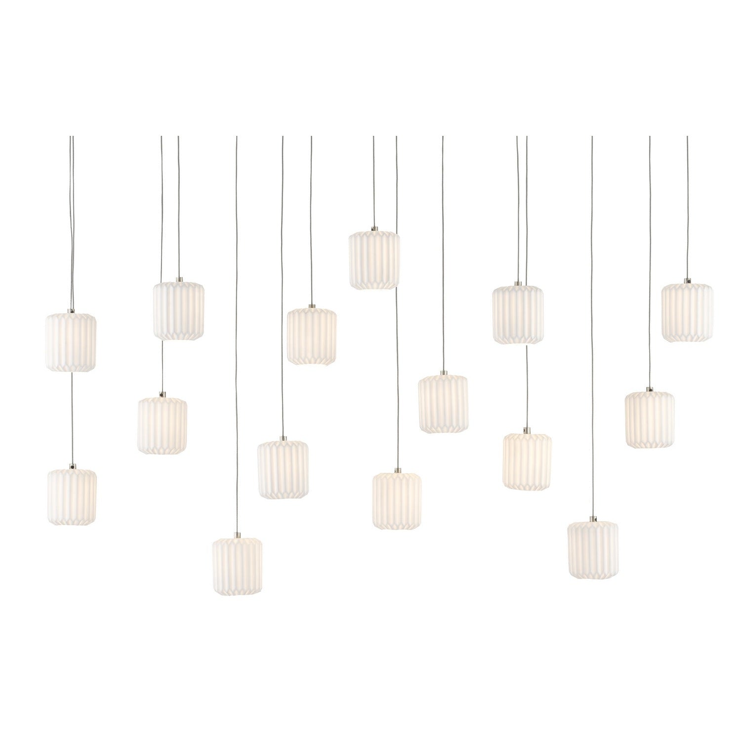 Currey and Company - 9000-0713 - 15 Light Pendant - Dove Collection - White