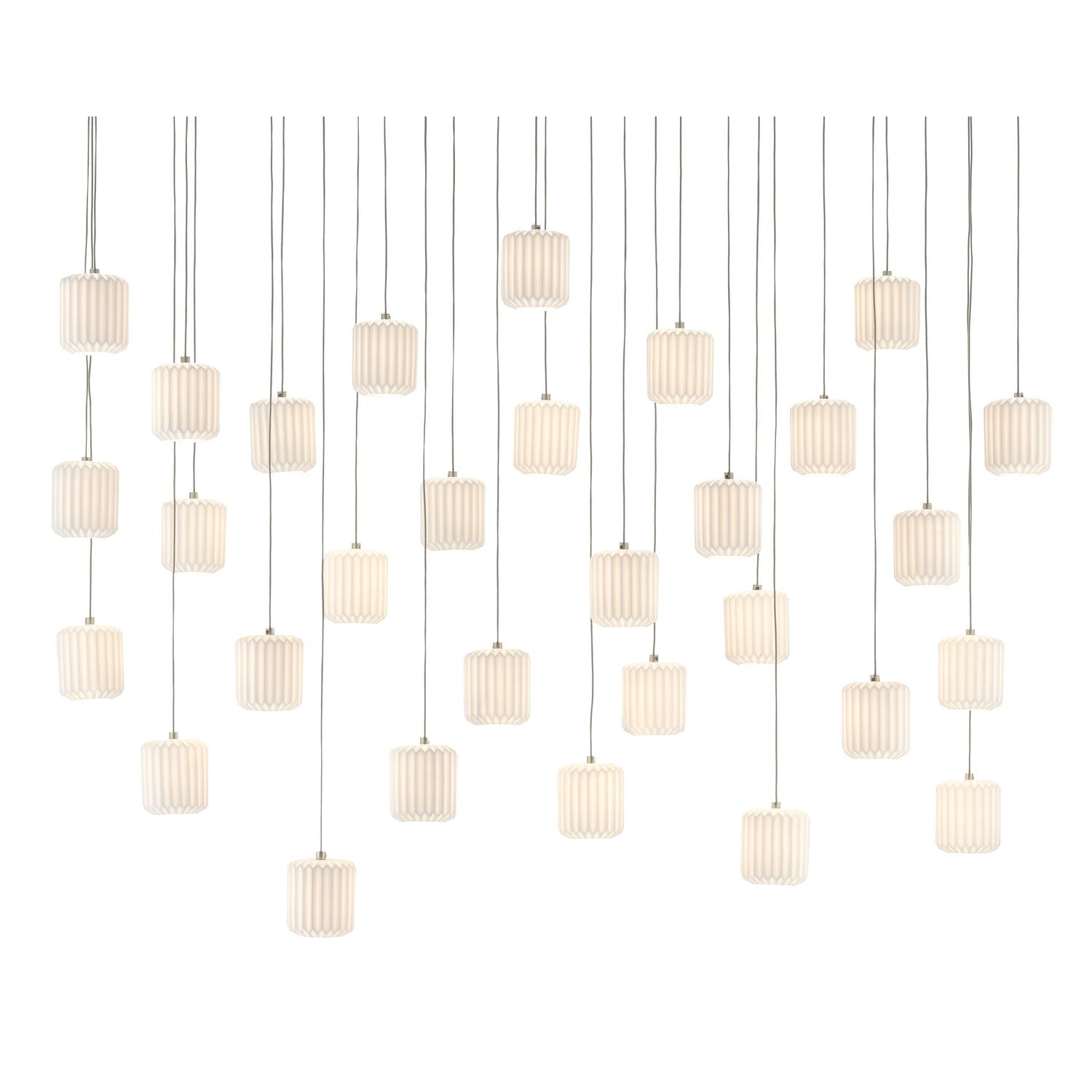 Currey and Company - 9000-0714 - 30 Light Pendant - Dove Collection - White
