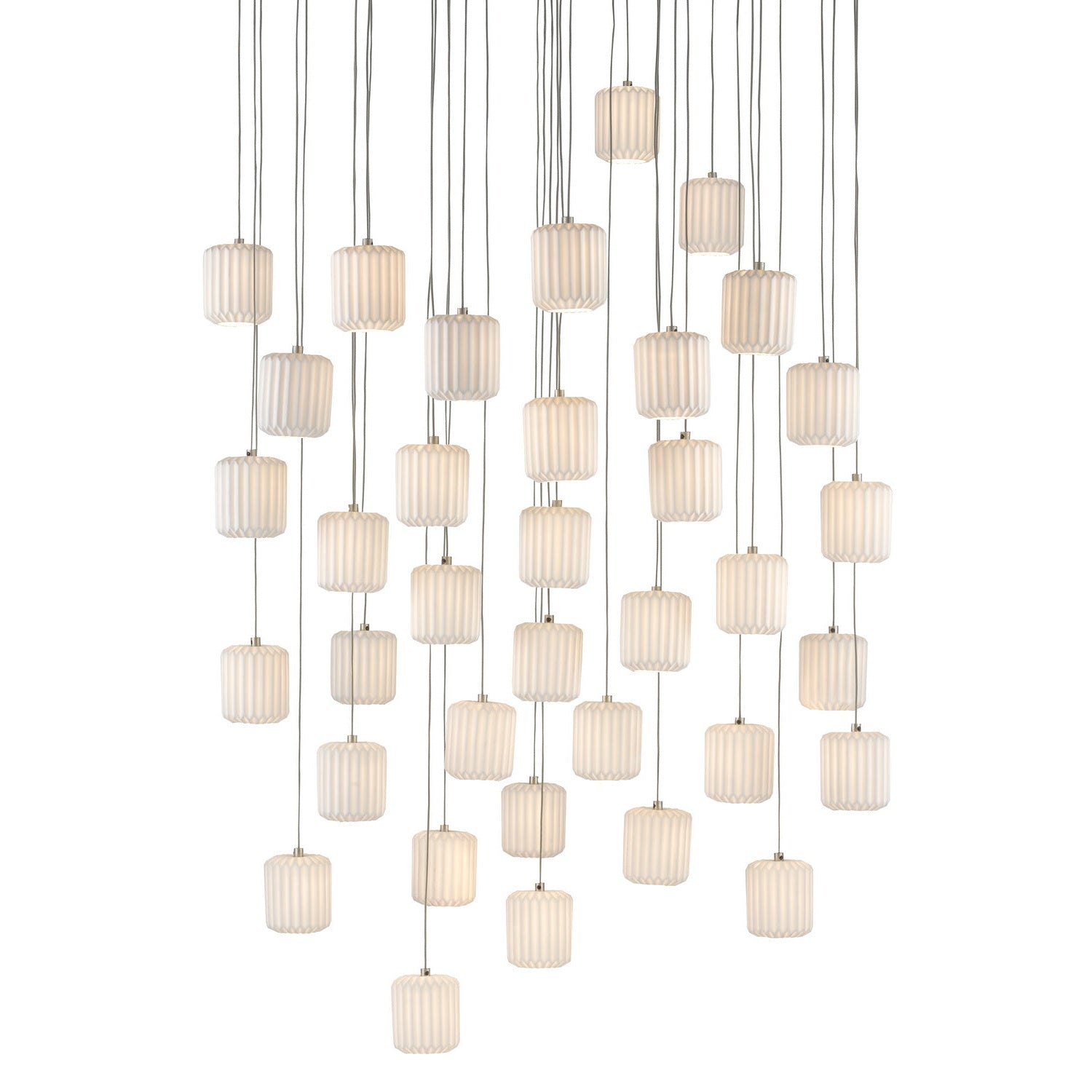 Currey and Company - 9000-0715 - 36 Light Pendant - Dove Collection - White