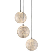 Currey and Company - 9000-0717 - Three Light Pendant - Finhorn Collection - Pearl