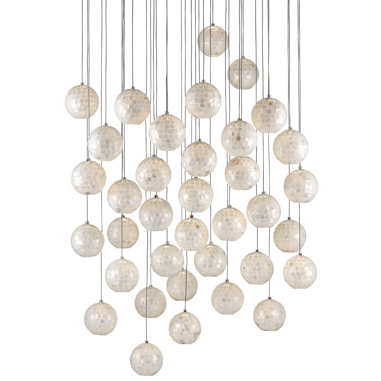 Currey and Company - 9000-0722 - 36 Light Pendant - Finhorn Collection - Pearl
