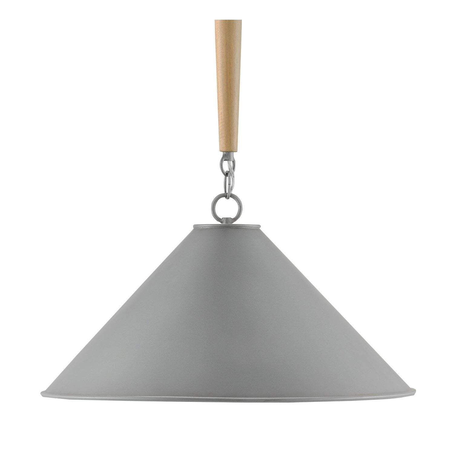 Currey and Company - 9000-0732 - One Light Pendant - Oldany Pendant - Hiroshi Gray/Sugar White/Washed Wood